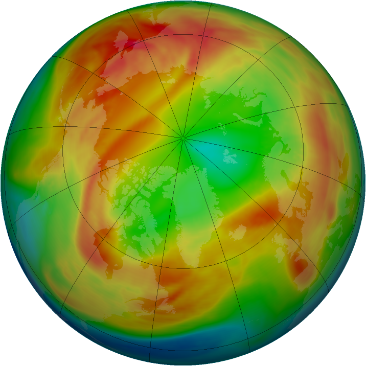 Arctic ozone map for 17 February 2007